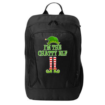 I'm The Chatty Elf Matching Family Christmas City Backpack