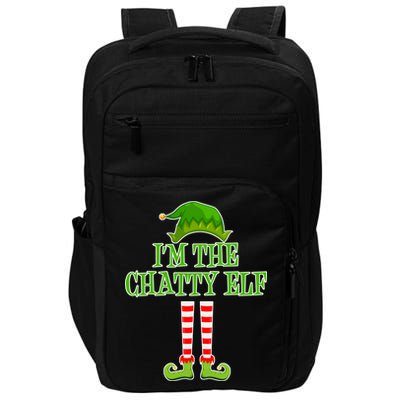 I'm The Chatty Elf Matching Family Christmas Impact Tech Backpack