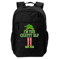 I'm The Chatty Elf Matching Family Christmas Daily Commute Backpack