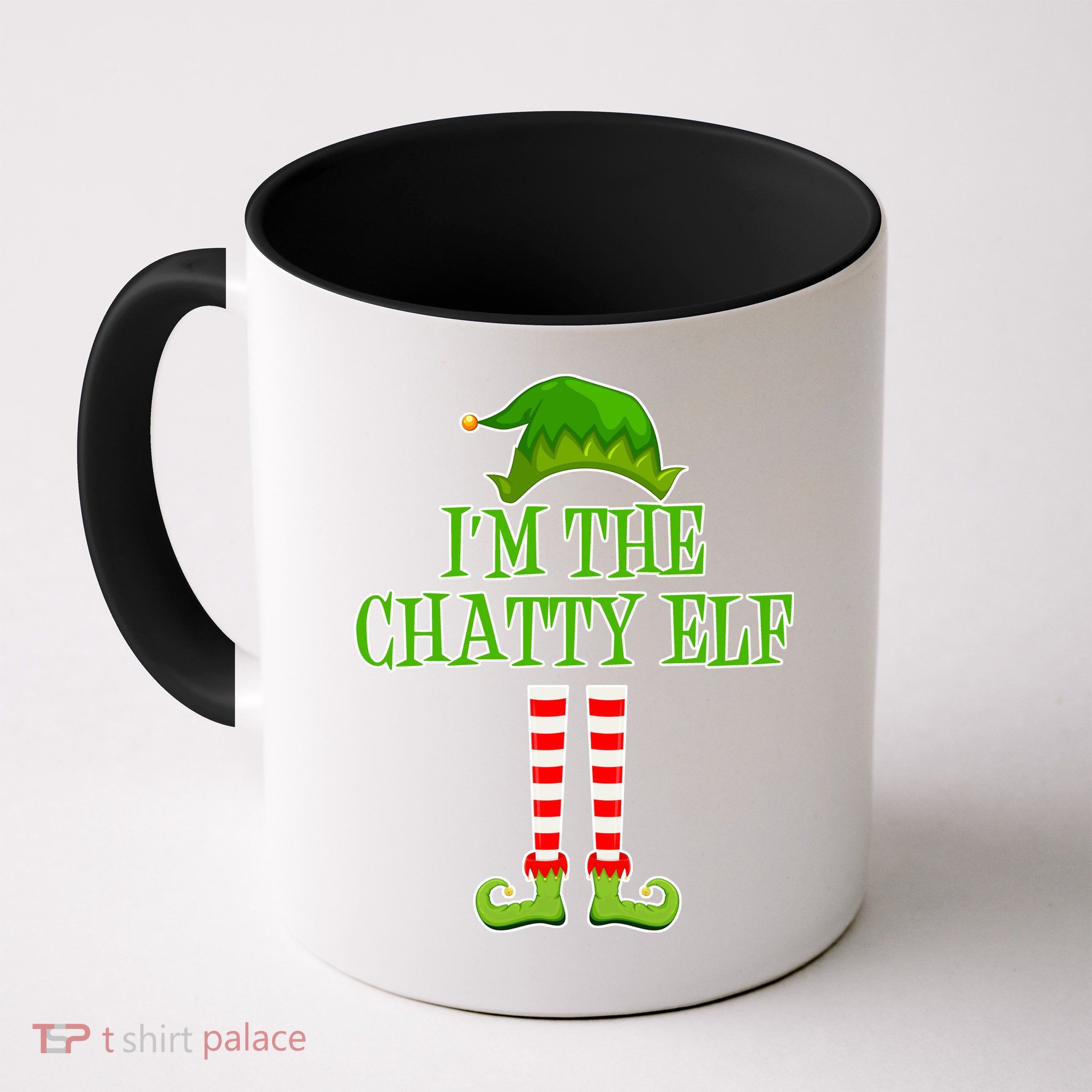 I'm The Chatty Elf Matching Family Christmas Mug