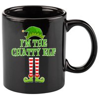 I'm The Chatty Elf Matching Family Christmas 11oz C Handle Ceramic Mug