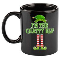 I'm The Chatty Elf Matching Family Christmas 11oz C Handle Ceramic Mug
