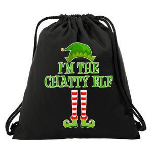 I'm The Chatty Elf Matching Family Christmas Drawstring Bag