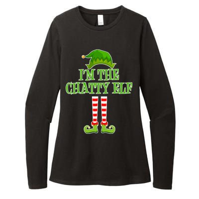 I'm The Chatty Elf Matching Family Christmas Womens CVC Long Sleeve Shirt