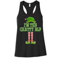 I'm The Chatty Elf Matching Family Christmas Women's Racerback Tank