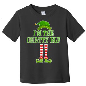 I'm The Chatty Elf Matching Family Christmas Toddler T-Shirt