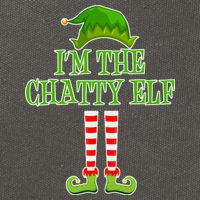 I'm The Chatty Elf Matching Family Christmas Cotton Canvas Backpack