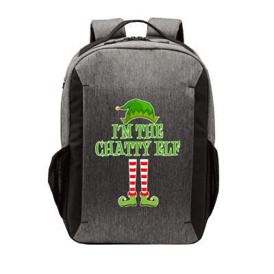 I'm The Chatty Elf Matching Family Christmas Vector Backpack