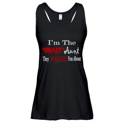 I'm The Crazy Aunt They Warned You About Ladies Essential Flowy Tank