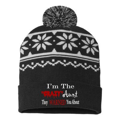 I'm The Crazy Aunt They Warned You About USA-Made Snowflake Beanie