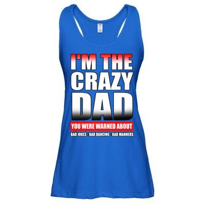 I'm The Crazy Dad You Were Warned About Bad Jokes Ladies Essential Flowy Tank