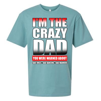 I'm The Crazy Dad You Were Warned About Bad Jokes Sueded Cloud Jersey T-Shirt