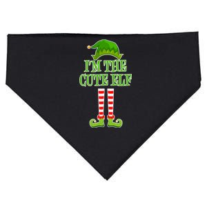 I'm The Cute Elf Matching Family Christmas USA-Made Doggie Bandana