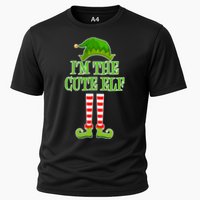 I'm The Cute Elf Matching Family Christmas Cooling Performance Crew T-Shirt