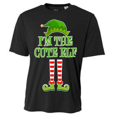 I'm The Cute Elf Matching Family Christmas Cooling Performance Crew T-Shirt