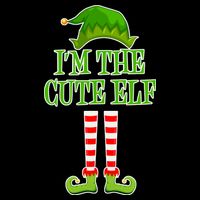 I'm The Cute Elf Matching Family Christmas Cooling Performance Crew T-Shirt