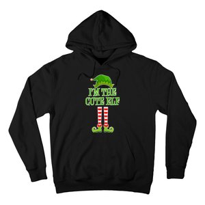 I'm The Cute Elf Matching Family Christmas Hoodie