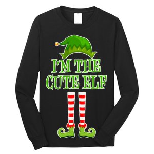 I'm The Cute Elf Matching Family Christmas Long Sleeve Shirt