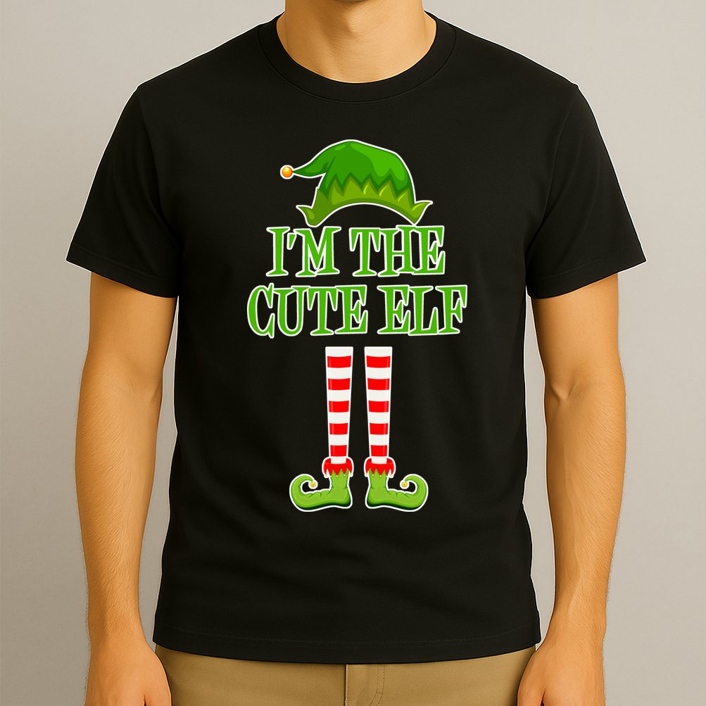 I'm The Cute Elf Matching Family Christmas T-Shirt