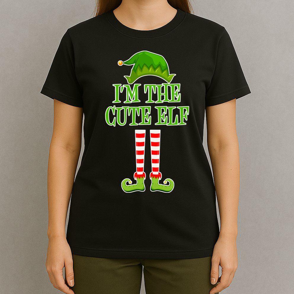 I'm The Cute Elf Matching Family Christmas T-Shirt