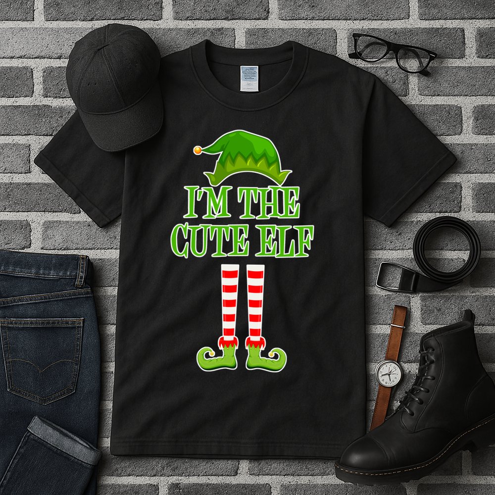 I'm The Cute Elf Matching Family Christmas Tall T-Shirt