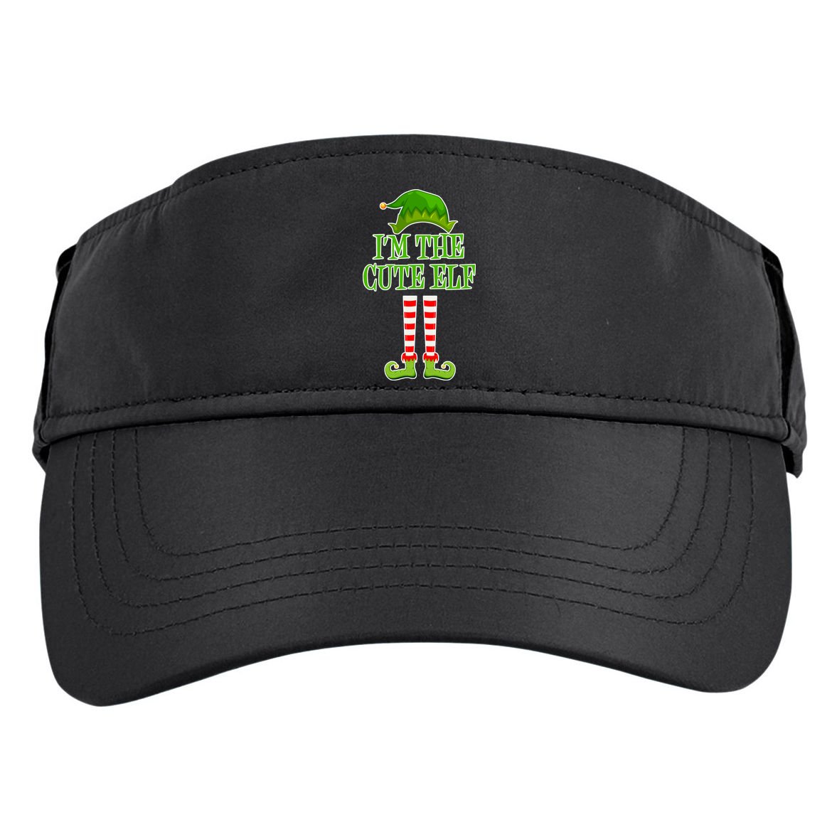 I'm The Cute Elf Matching Family Christmas Adult Drive Performance Visor