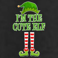I'm The Cute Elf Matching Family Christmas Adult Drive Performance Visor