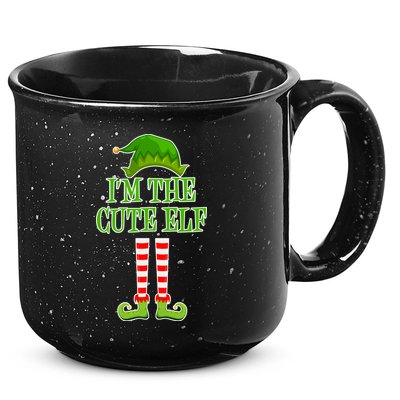 I'm The Cute Elf Matching Family Christmas 15oz Campfire Ceramic Mug