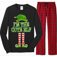 I'm The Cute Elf Matching Family Christmas Long Sleeve Pajama Set