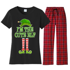 I'm The Cute Elf Matching Family Christmas Women's Flannel Pajama Set