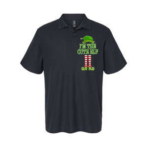 I'm The Cute Elf Matching Family Christmas Softstyle Adult Sport Polo