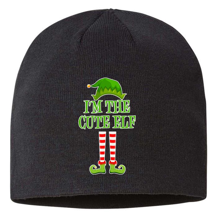 I'm The Cute Elf Matching Family Christmas Sustainable Beanie