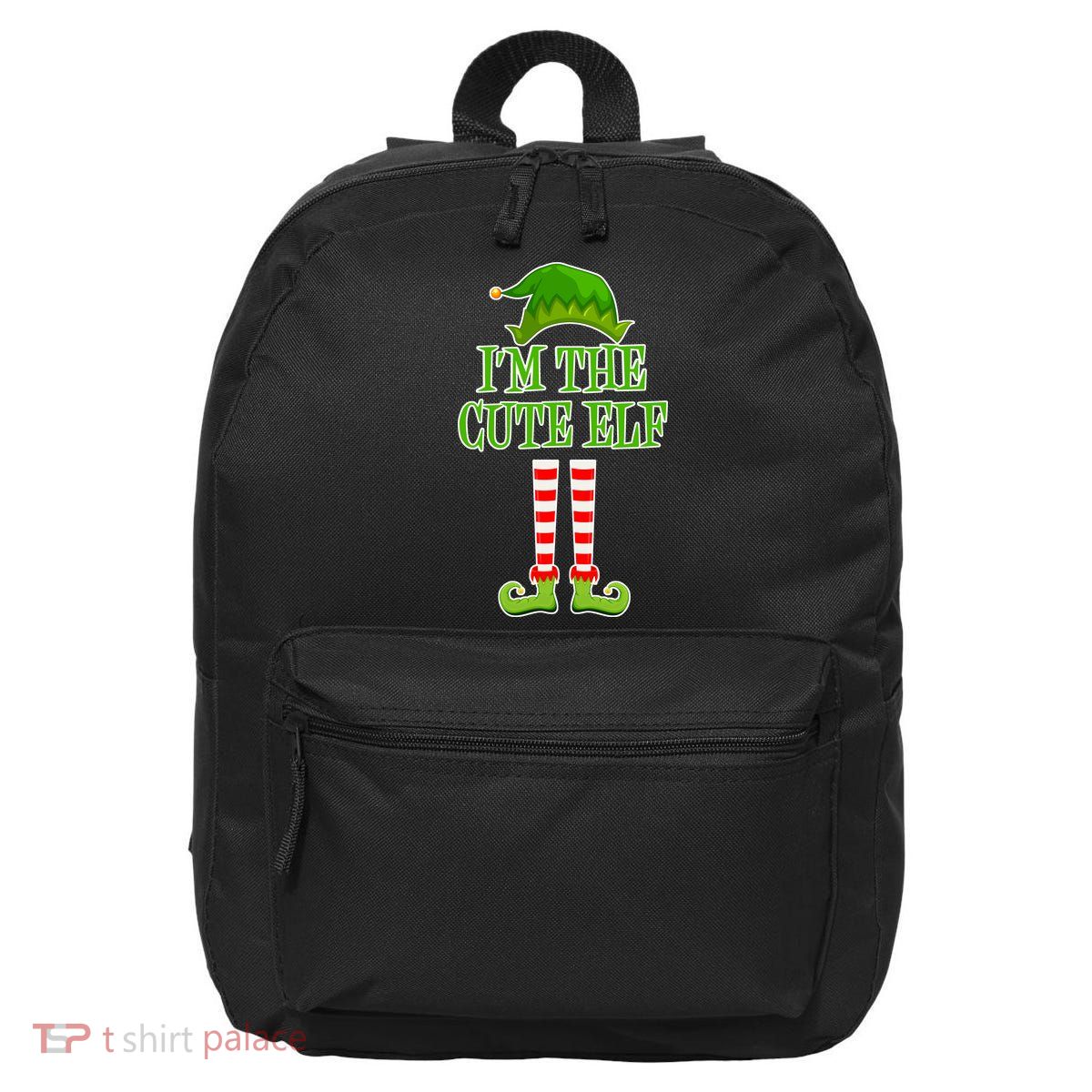 I'm The Cute Elf Matching Family Christmas 16 in Basic Backpack