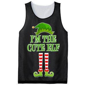 I'm The Cute Elf Matching Family Christmas Mesh Reversible Basketball Jersey Tank