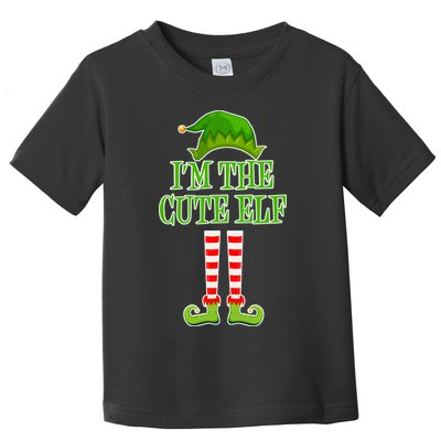 I'm The Cute Elf Matching Family Christmas Toddler T-Shirt
