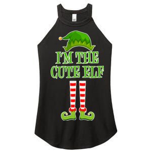 I'm The Cute Elf Matching Family Christmas Women's Perfect Tri Rocker Tank