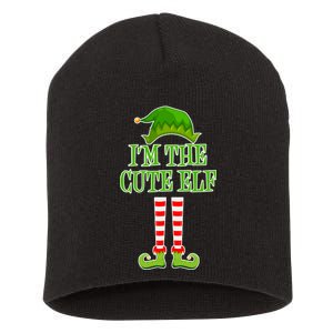 I'm The Cute Elf Matching Family Christmas Short Acrylic Beanie