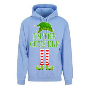 I'm The Cute Elf Matching Family Christmas Unisex Surf Hoodie