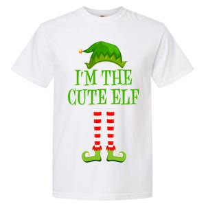 I'm The Cute Elf Matching Family Christmas Garment-Dyed Heavyweight T-Shirt