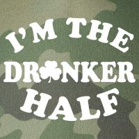 I'm The Drunker Half Irish Shamrock St. Patrick's Day Legacy Tie Dye Trucker Hat