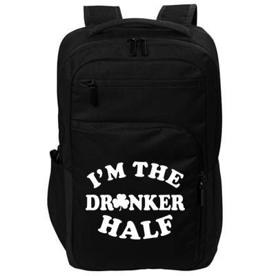 I'm The Drunker Half Irish Shamrock St. Patrick's Day Impact Tech Backpack