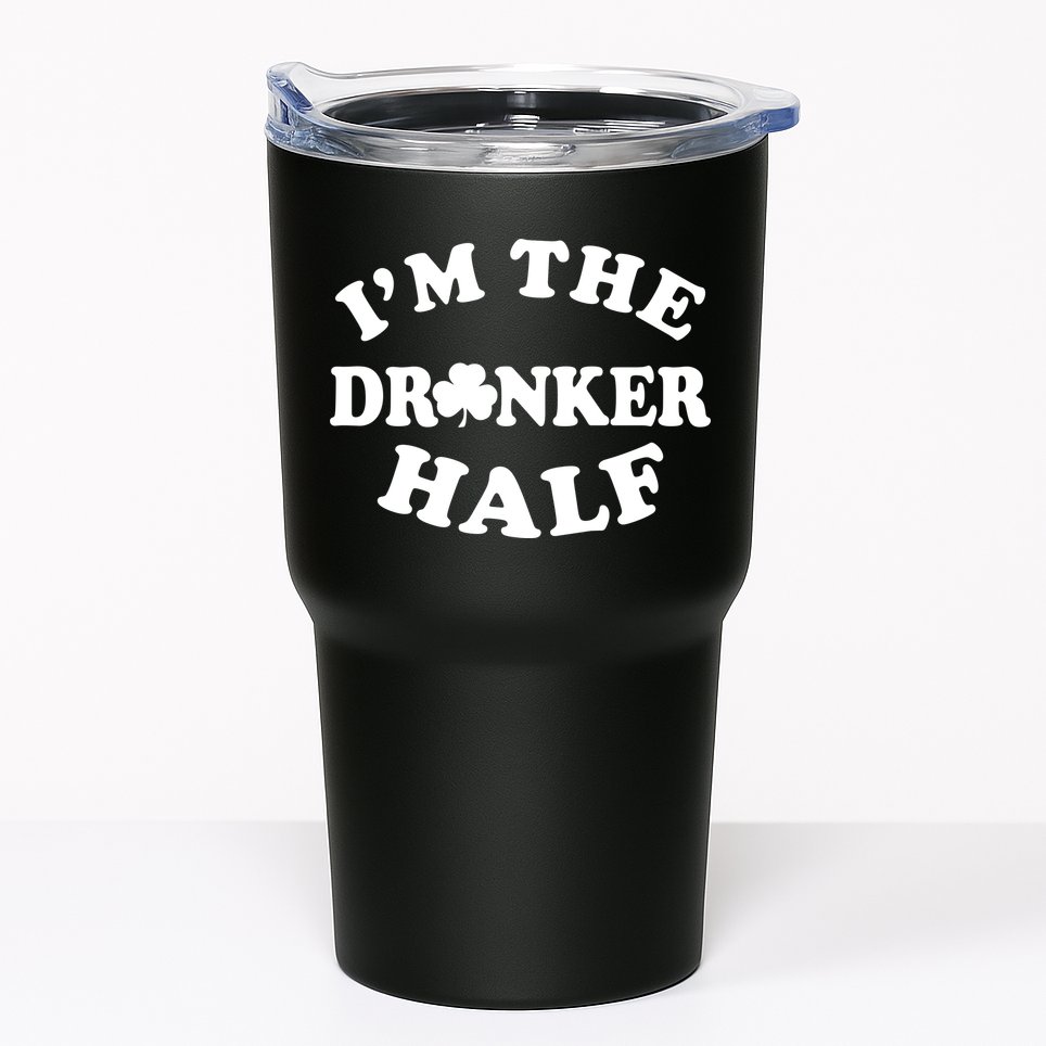 I'm The Drunker Half Irish Shamrock St. Patrick's Day Tumbler