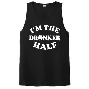 I'm The Drunker Half Irish Shamrock St. Patrick's Day PosiCharge Competitor Tank