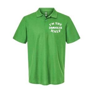 I'm The Drunker Half Irish Shamrock St. Patrick's Day Softstyle Adult Sport Polo