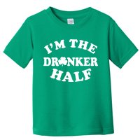 I'm The Drunker Half Irish Shamrock St. Patrick's Day Toddler T-Shirt