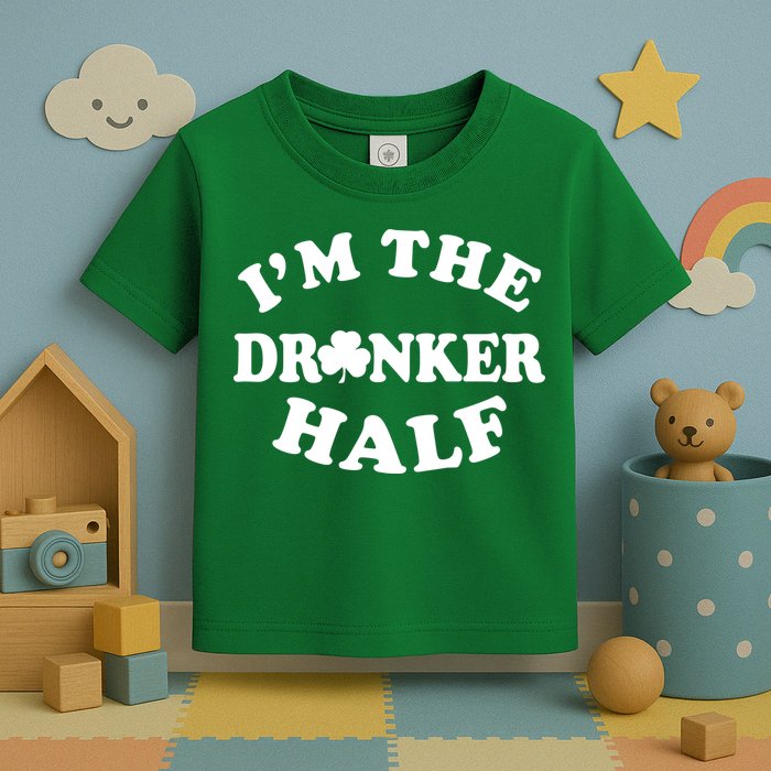 I'm The Drunker Half Irish Shamrock St. Patrick's Day Toddler T-Shirt