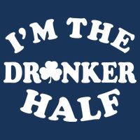 I'm The Drunker Half Irish Shamrock St. Patrick's Day Infant Baby Jersey Bodysuit