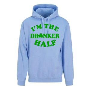 I'm The Drunker Half Irish Shamrock St. Patrick's Day Unisex Surf Hoodie