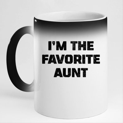 I'm the Favorite Aunt 11oz Black Color Changing Mug