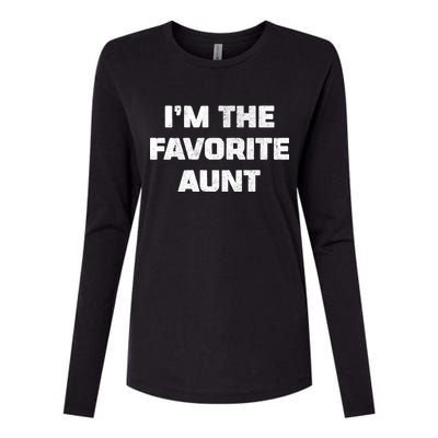 I'm the Favorite Aunt Womens Cotton Relaxed Long Sleeve T-Shirt